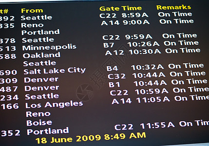 电子机场日程表时间木板旅游展示乘客航程商业广告牌屏幕旅行图片