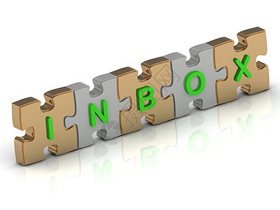 金拼图的INBOX 字词图片