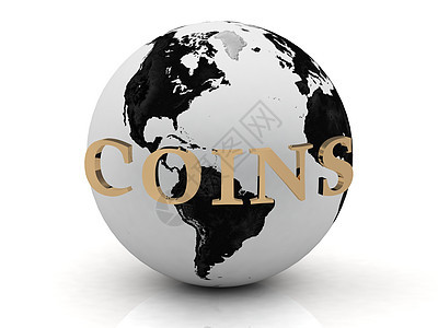 COINS 在地球周围的抽象刻画图片