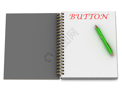 笔记本页面上的 button 字词图片