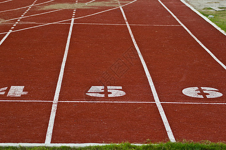带有数字的赛车道运动运动员曲线车道竞争竞赛赛跑者短跑地面场地图片