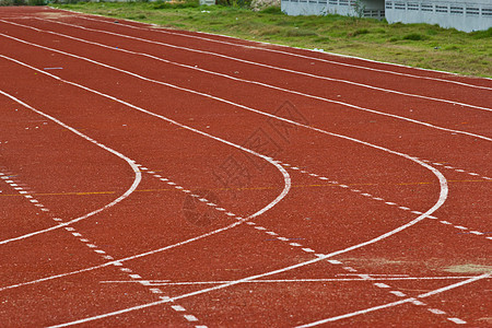 带有数字的赛车道天空地面赛跑者运动员体育场竞争竞赛短跑场地运动图片