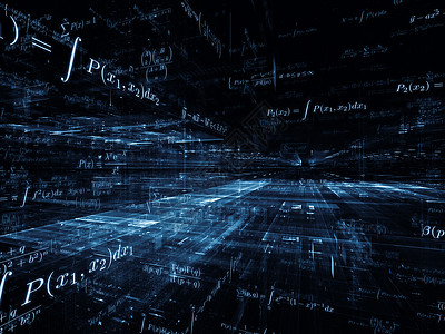 数学的协同作用网格科学大学学习学校公式蓝色技术教育背景图片