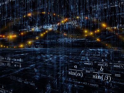 数学可视化学校数字蓝色网格技术橙子科学计算黄色教育图片