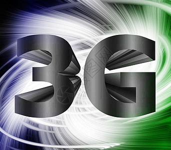 3G 网络符号数据短信标准速度展示频率系统技术屏幕机动性背景图片
