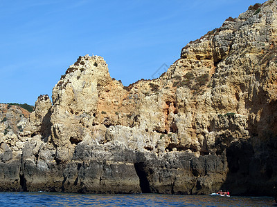 拉各斯和Cap Vincent之间阿拉加维海岸假期侵蚀岩石馅饼海浪悬崖石窟娱乐勘探日历图片