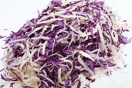 白色和红色卷心菜叶子酸菜紫色美丽树叶食物营养季节蔬菜饮食图片