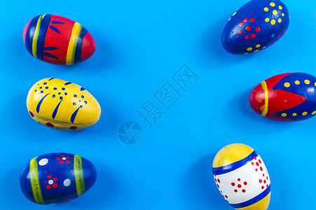 复活节彩色鸡蛋创造力假期蓝色礼物庆典宗教传统季节性食物季节图片
