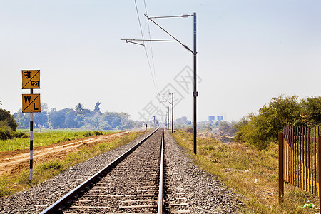 印地安内陆带铁路轨迹的地表景观图片