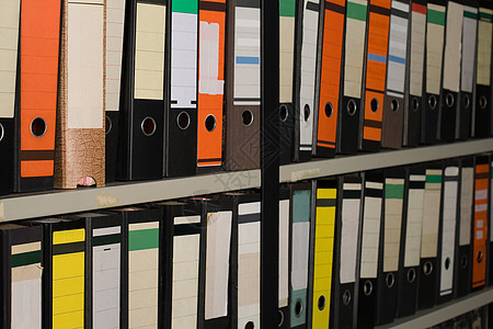 不同的文件文件夹文件柜组织数据商业店铺归档文书办公室架子行政图片