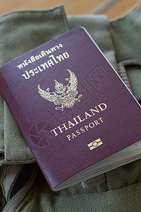 泰国 护照和邮袋图片