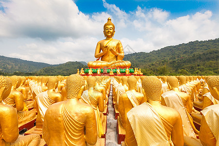 佛祖纪念公园的金芽大法会寺庙冥想文化旅游场景上帝新手宗教艺术图片