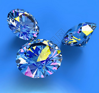 面蓝蓝色钻石图片