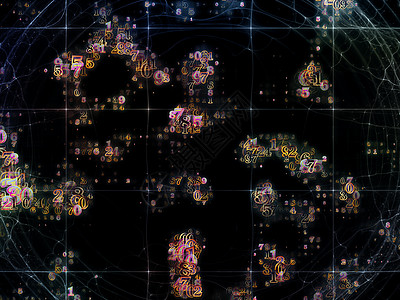 虚拟网格黑色科学坐标矩形数据数学知识作品教育数字图片