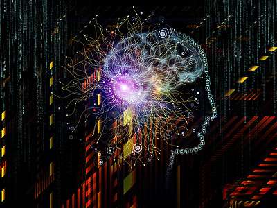 先进人类技术组织数据头脑男性科学虚拟现实教育计算机艺术品绘画范例图片