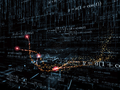 数学比喻符学习技术教育矩阵逻辑知识轻轨数字公式数据背景图片