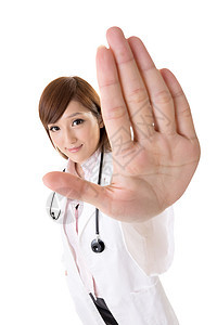 亚洲亚洲医生医院微笑护士手势工作室手指工人职业魅力顾问图片
