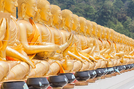 佛祖纪念公园的金芽新手天空信仰艺术大法会佛教徒建筑学旅游宗教旅行背景图片