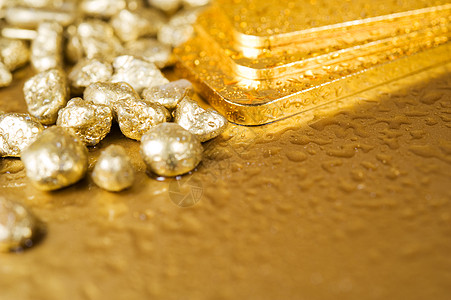 纯金酒吧投资宏观矿物商业金属宝藏富裕黄色掘金图片