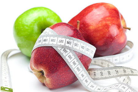 和测量磁带 用白色隔开健身房反射身体训练卫生力量权重食物生活饮食图片