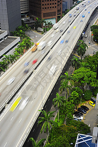 新加坡高速公路生活交通景观运输城市市中心建筑车道速度树木图片