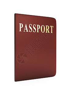 签名文档 护照在白色背景检查时使用图片