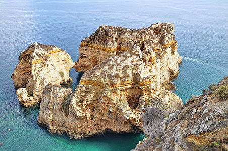 葡萄牙落岩海岸旅游岩石海浪旅行海洋波浪假期海岸线海滩支撑图片