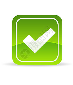 绿色检查标记图标互联网技术按钮投票复选网络表决电脑图片