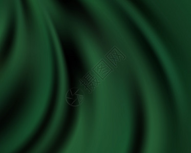 绿丝背景运动窗帘材料浪漫织物编织海浪艺术数字化插图图片
