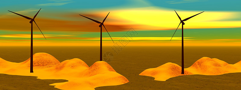 风景生态太阳场地翅膀风车环境资源力量旋转涡轮图片