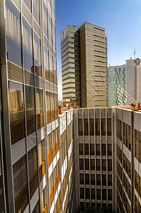 墨西哥城的摩天大楼水平场景联邦去向建筑天线旅行金融景观中心图片