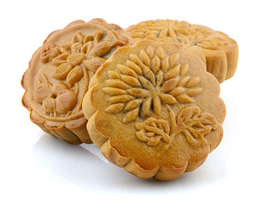 中国月饼高架文化甜点礼物庆典传统糕点蛋糕月亮美食图片