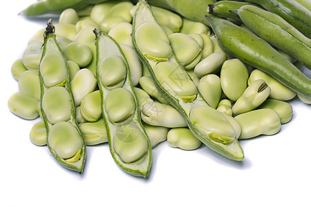 宽豆蔬菜营养白色豆子美食健康绿色乡村生产食物图片