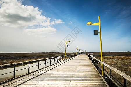 圣彼得欧丁海滩上的桥图片
