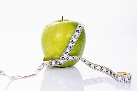 健身绿苹果营养损失腹部绿色果汁水果磁带重量维生素锻炼图片