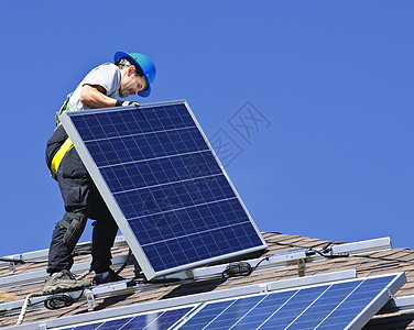 太阳能电池板安装面板绿色力量细胞网格控制板能源发电机工人程序图片