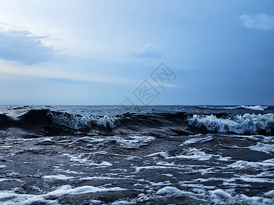 波浪海洋泡沫支撑运动地平线环境风景海岸风暴液体高清图片