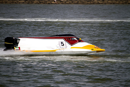 电艇赛力量司机航海娱乐引擎支撑活力运动速度竞赛图片