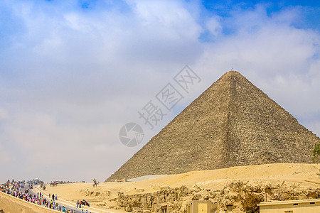 斯芬克斯和埃及伟大的金字塔假期历史人面文化考古学雕塑建筑学纪念碑石头旅行图片