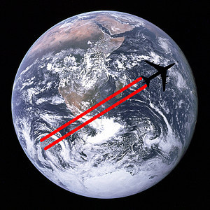 飞行旅行行星全球航班飞机全世界世界背景图片