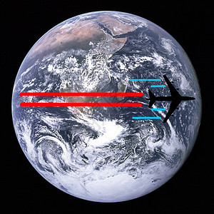 差旅旅费世界全世界全球行星飞机航班旅行背景图片