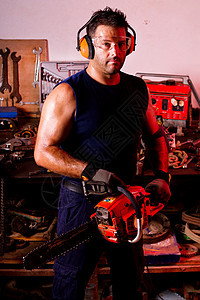 男性机械技工工人套装店铺职业男人服务技术员润滑脂工作车库图片