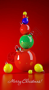 圣诞节背景传统庆典展示风格装饰品星星假期丝带玻璃装饰图片