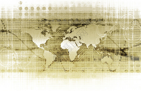 管理概览全世界统计插图网络概念数据世界办公室流程制度图片