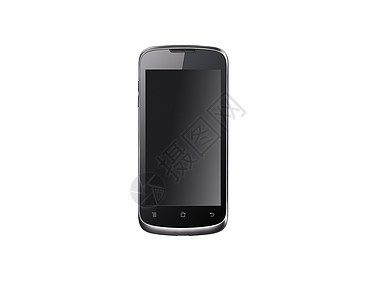 白色背景的移动电话Name按钮网络屏幕黑色商业手机空白细胞触摸屏技术图片