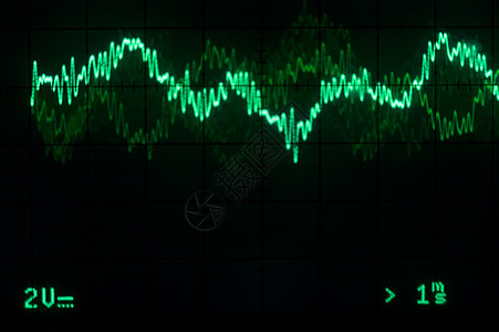 显微镜波形电子收音机插图实验室红色波长示波器正弦波痕迹辉光图片