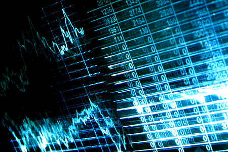 金融抽象背景摘要背景监视器辉光信号商业数据速度情况图表货币库存图片