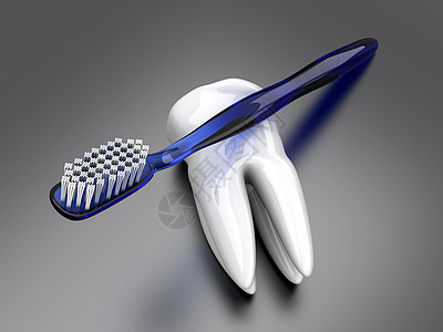 有嘟嘟声的牙刷药品蓝色口腔卫生牙科解剖学牙齿医疗健康牙医图片