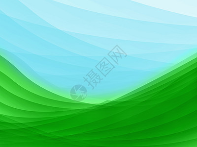 绿色和蓝色背景波浪状插图曲线快乐墙纸运动想像力海浪阴影图片