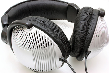 耳机白色音乐电缆立体声娱乐工作室黑色图片